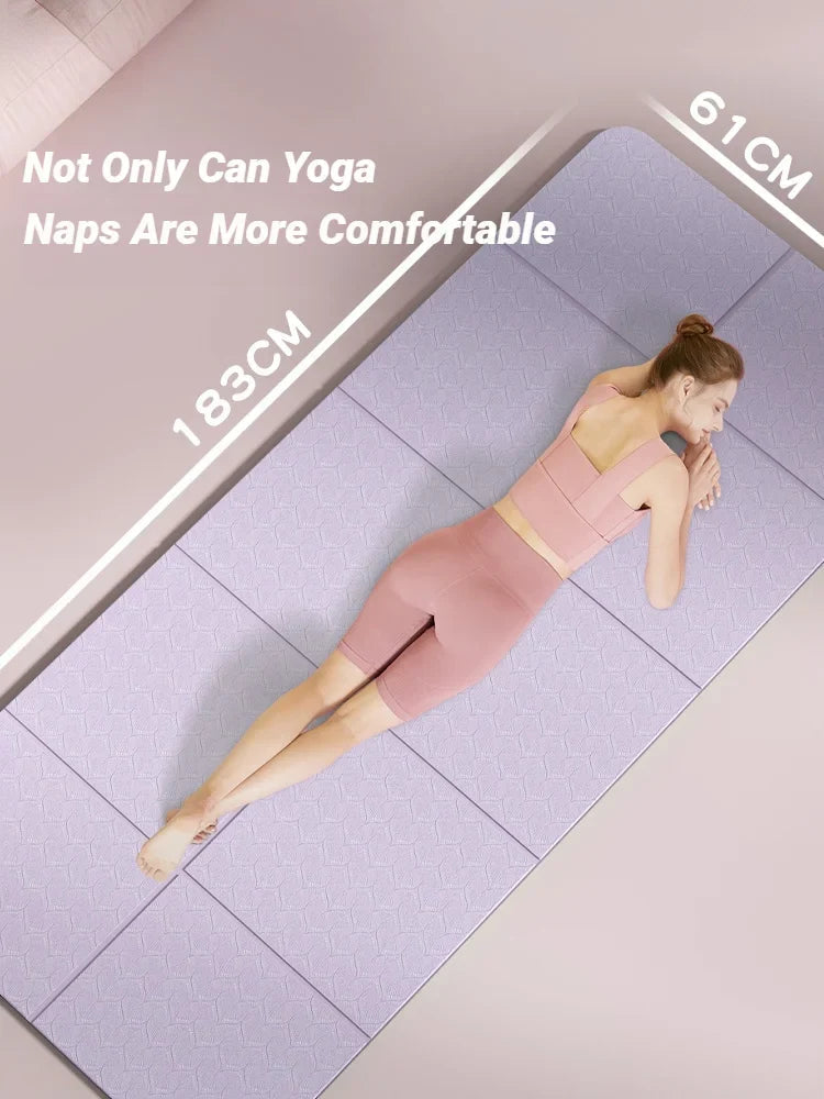 YogaMat FlexFold | Foldable & Lightweight | Double-Sided Non-Slip | Eco-Friendly TPE