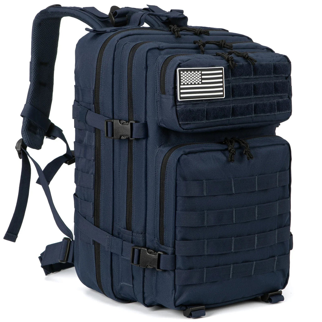 TACTICO45 45 L Outdoor Rucksack | Molle-System | 3-Day Capacity | Robust & Multifunctional – Black/Khaki/Olive