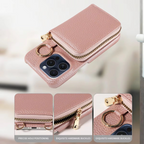 Premium Leather Multi-Function iPhone Case with Anti-Degaussing Protection