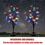 Sakura Tree Solar Flower Pathway Outdoor Lights