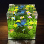 LED Butterfly Garden Cube Night Light Decor