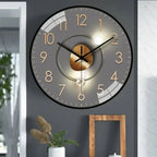 SilentTime - Digital Wall Clock in Classic Style - 8 Inch