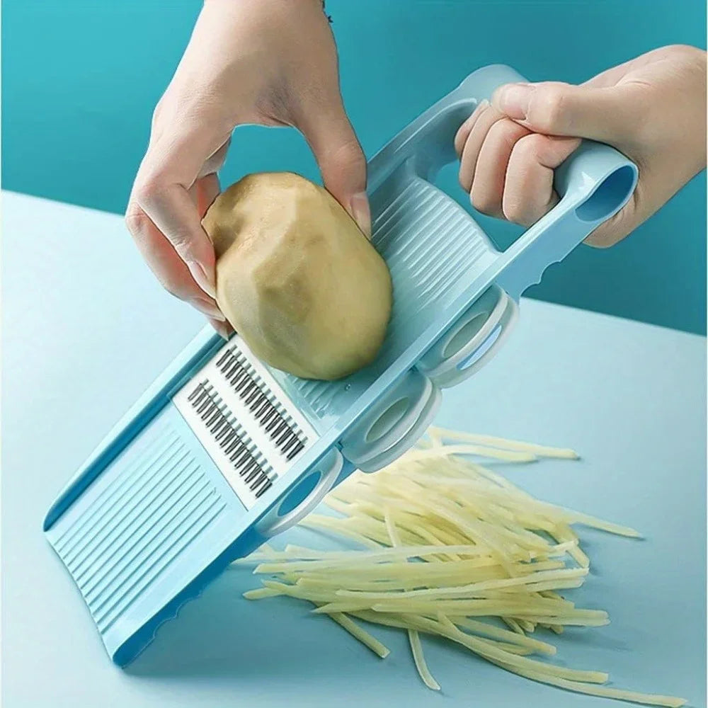 Cutlino Multi-Slicer 5in1 | Manual & Versatile | Compact & Cordless | For Vegetables & Fruits
