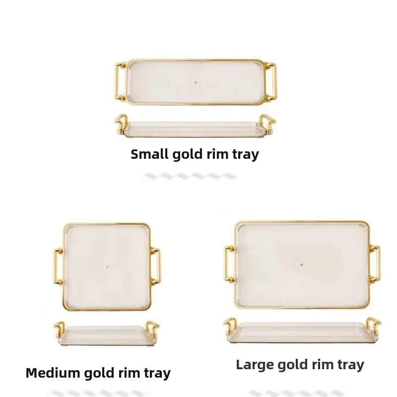 Elegant Rectangular Multi-Purpose Storage Tray