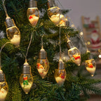 LED snowball string lights | 10 warm white balls | Christmas & New Year decoration