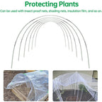 Plantura FlexGrow Garden Arch Set made of fiberglass | DIY Plant Tunnel for raised beds & cold frames | Rustproof & Reusable | Including connectors