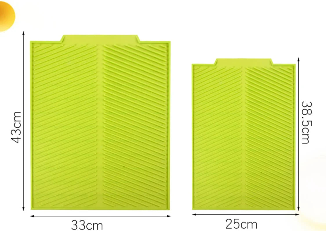 Silidro Silicone Draining Mat Kitchen | Non-Slip & Heat Resistant | Drying Mat for Dishes, Pots & Glasses | Flexible & Easy to Clean