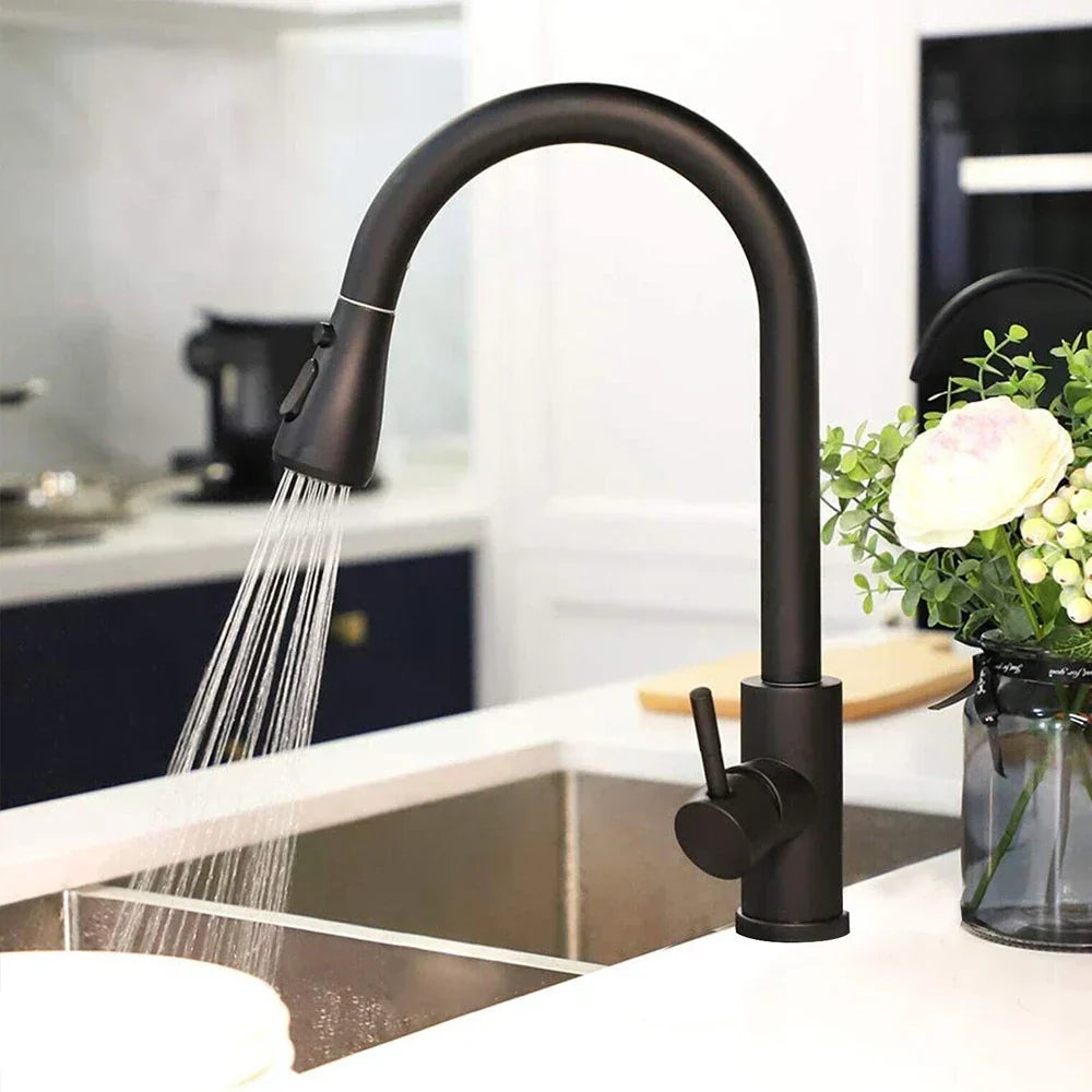 FluidCraft – Stylish Pull-Out Kitchen Faucet for Modern Kitchens