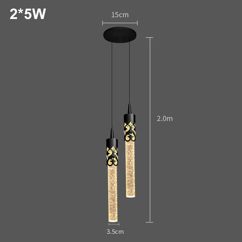 Chandelier with crystal pendants
