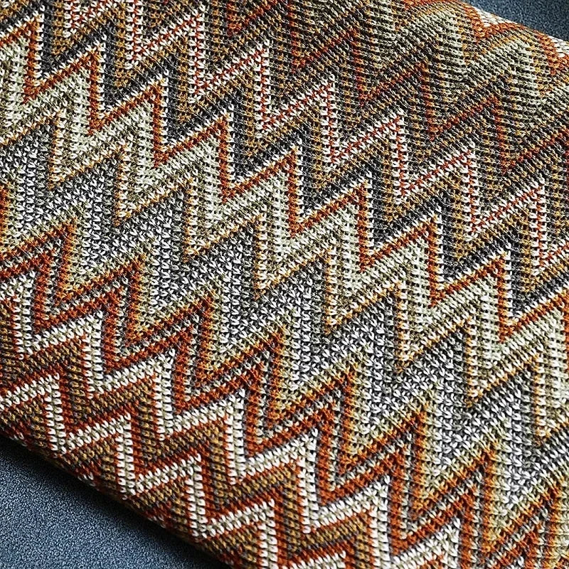 CasaLoom | Boho Blanket with Fringes | Rust Red | Soft & Light