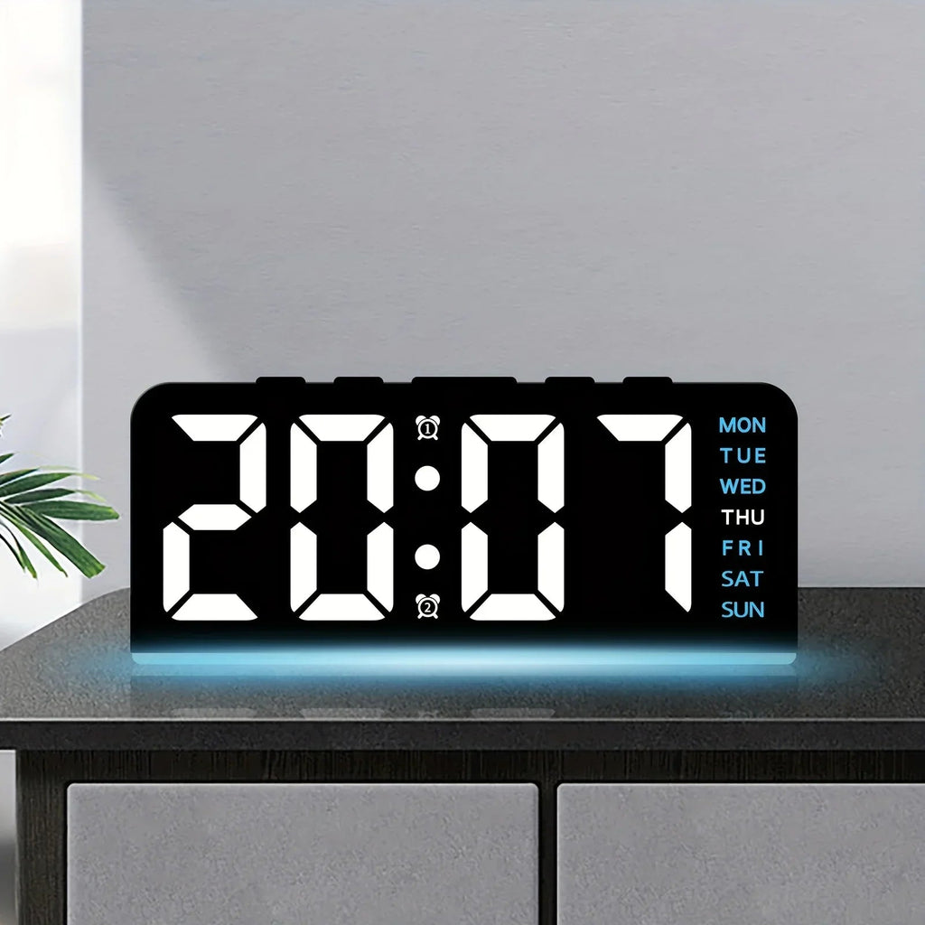 Modern LED All Week Display Night Lamp Alarm Clock