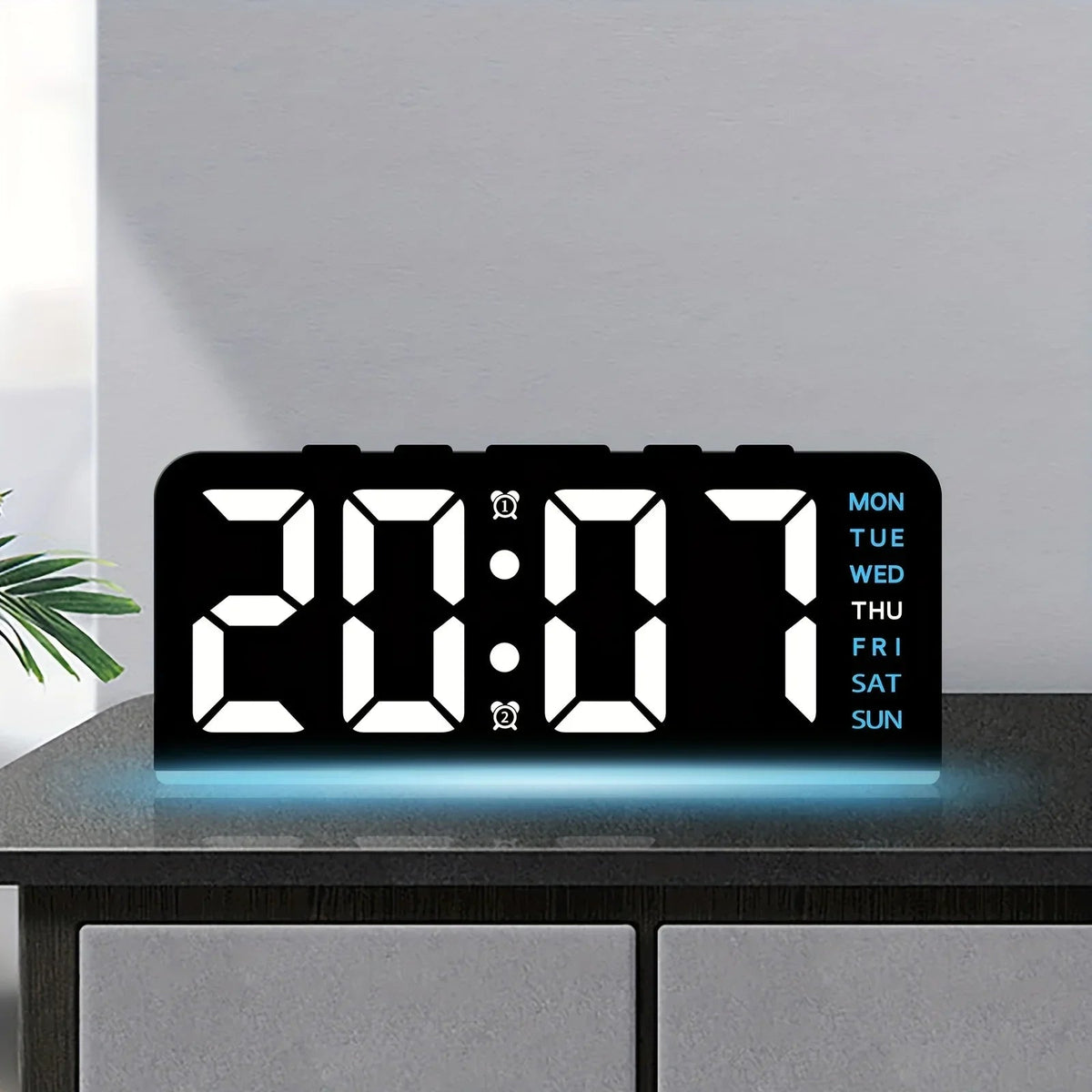Modern LED All Week Display Night Lamp Alarm Clock