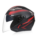 Half Face Motorcycle Helmet with Double Lens & DOT Safety – RoadGuard