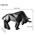 ToroArte Bull Sculpture | Nordic Design | Resin Figure Modern | 35 cm / 26 cm
