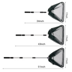 Aluminum Alloy Telescopic Folding Fishing Net with Retractable Handle 51 Inch