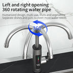 Electric Kitchen Faucet with Flow Heater 3000W Stainless Steel