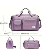 Viontera Travel Bag Women | 35L Weekender with Shoe Compartment | Water Resistant & Flight Approved | Sport & Fitness Bag
