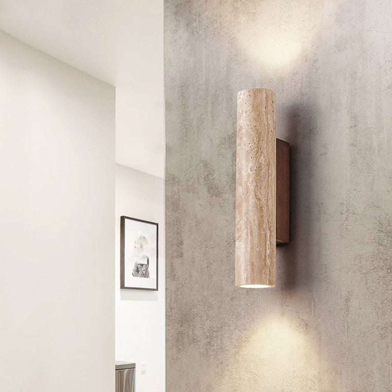 Wall Lamp with Handmade Finish in the Spirit of Wabi-Sabi