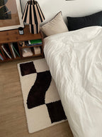 Wavy Grid Mini Rug