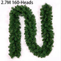 EverPine Christmas Garland | 2.7 m Artificial Fir Garland | Dense PVC Fir Branches | Christmas Decoration for Staircase, Fireplace & Windows
