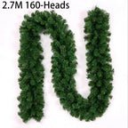 EverPine Christmas Garland | 2.7 m Artificial Fir Garland | Dense PVC Fir Branches | Christmas Decoration for Staircase, Fireplace & Windows