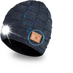 Wireless Bluetooth Music Beanie with Built‑In Headphones and LED Light