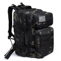 TACTICO45 45 L Outdoor Rucksack | Molle-System | 3-Day Capacity | Robust & Multifunctional – Black/Khaki/Olive