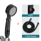 LED Showerhead with Digital Temperature Display | High Pressure & Water Saving