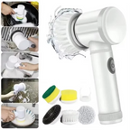 Electric Spin Scrubber with 5 Replaceable Brush Heads, Powerful Cordless Bathroom Cleaning Brush