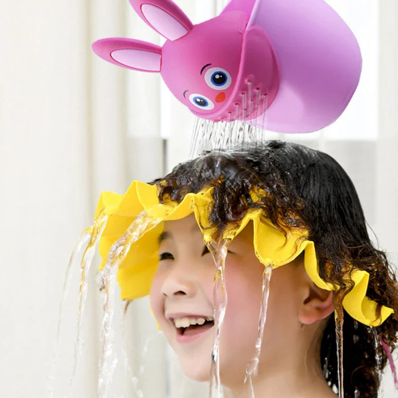 Kids Shampoo Rinse Cup – Bunny Shampoo Head Washer for Kids
