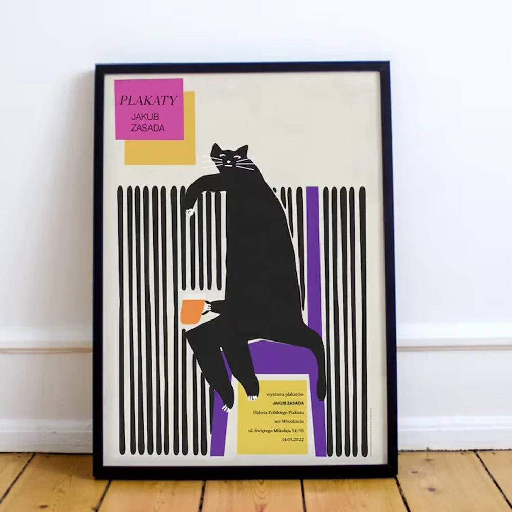 Funky Bear Cat Wall Art