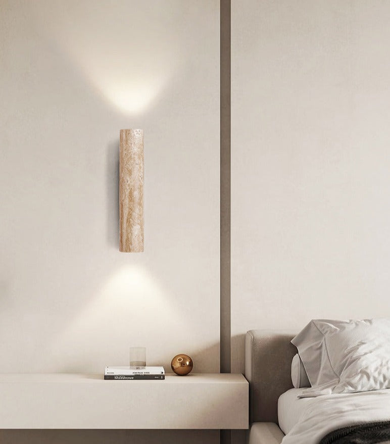 Wall Lamp with Handmade Finish in the Spirit of Wabi-Sabi
