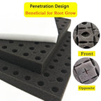 Germina Propagation Sponge Mat | 100 Seed Holes | For Hydroponics & Soil | 25×25cm