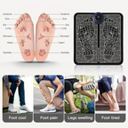 Electric Foot Massager Pad for Muscle Relaxation and Recovery