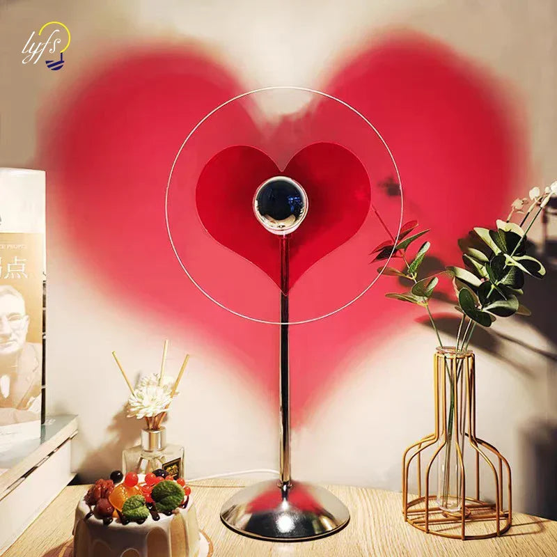 Romantic LED projection lamp – mood light for a romantic atmosphere