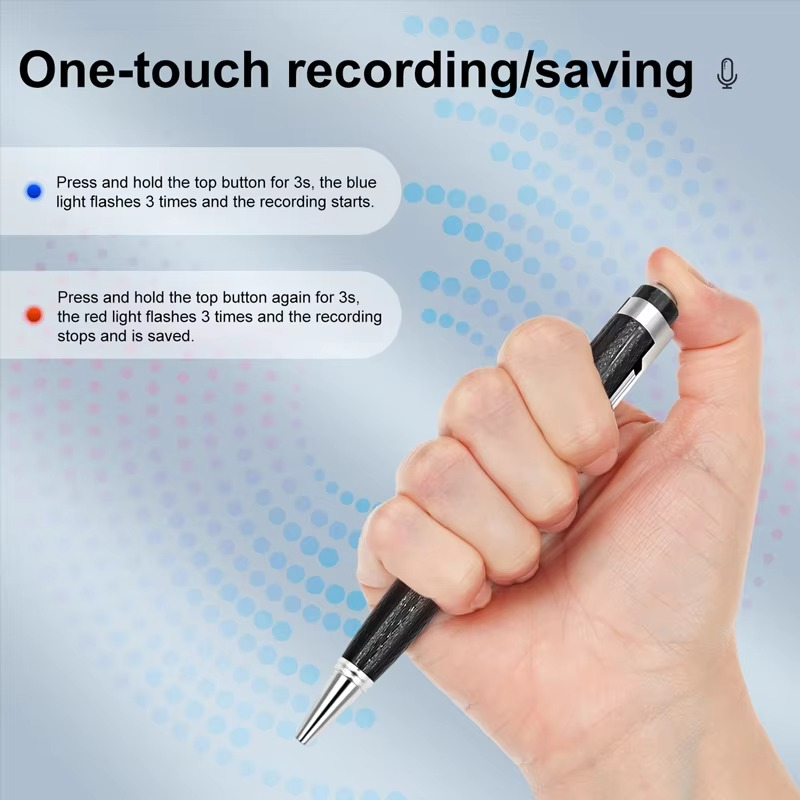 Portable Digital Voice Recorder and MP3 Player with High-Quality Audio, Multiple Storage Options