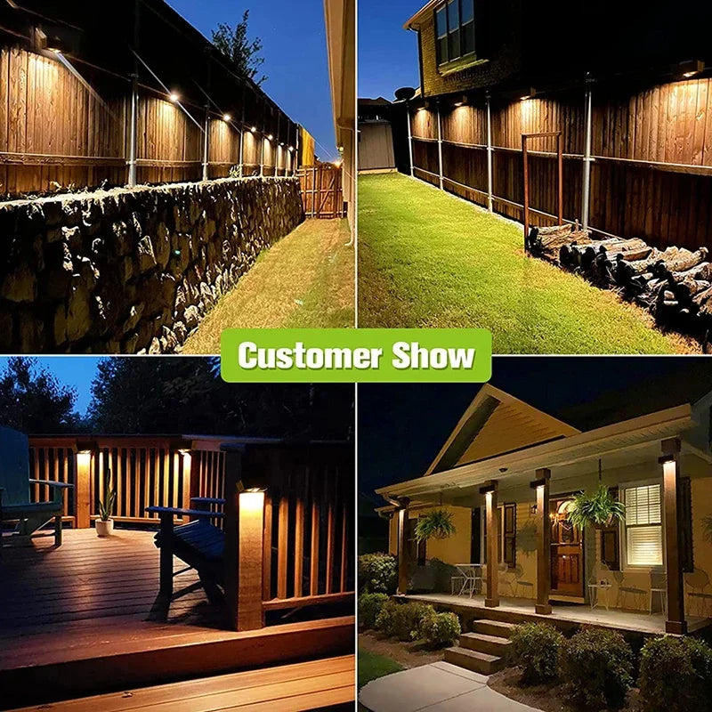 Lumora LED Solar Wall Light Outdoor | 3 Light Modes | IP65 Waterproof | Garden, Balcony & Fence Lighting Without Wires