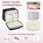 Detachable Breast Pump Bag With Insulated Pockets And Multiple Compartments