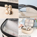 Cosmetic Bag Lunavie | Double-Layer & Waterproof | Large Capacity | Transparent Lid