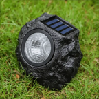 Solar-Powered LED Stone Spotlight for Outdoor Landscaping