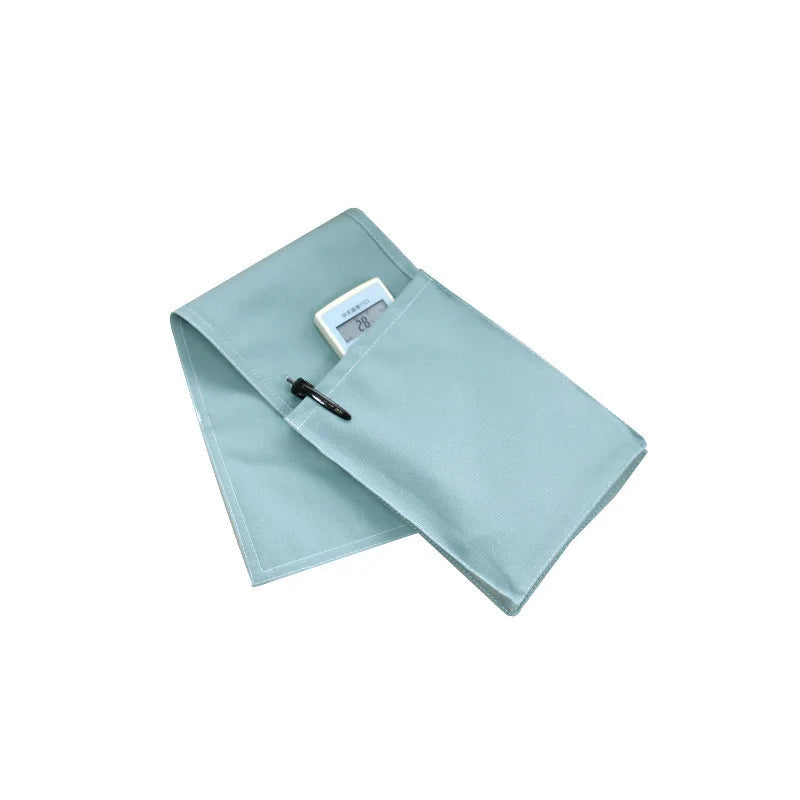 Restivo Bed Organizer made of cotton linen | Hanging storage with pockets | For remote controls, books & accessories – approx. 30×20×10 cm
