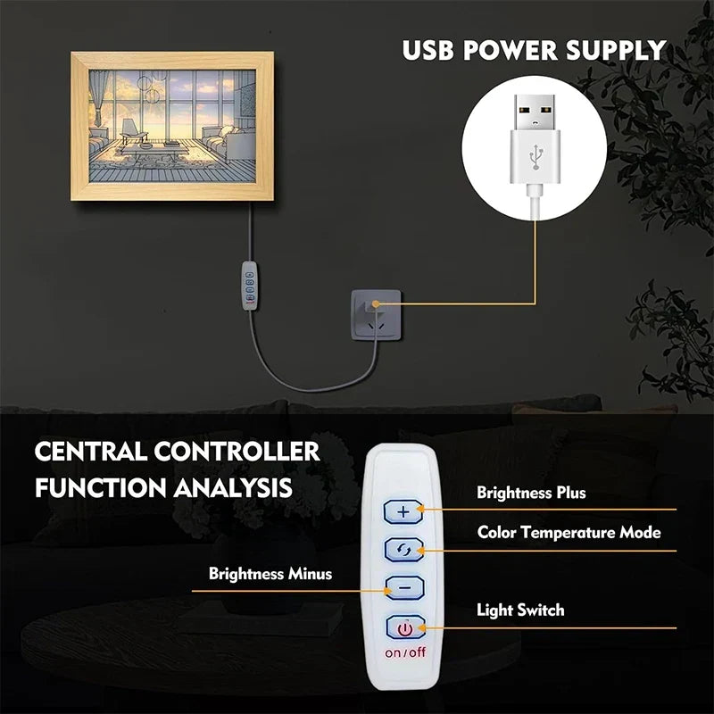 Luminous Decorative Dimmable Artsy Led Light Painting