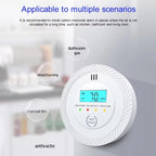VeiligWoon CO and Smoke Detector – Wireless with LCD Screen and Alarm