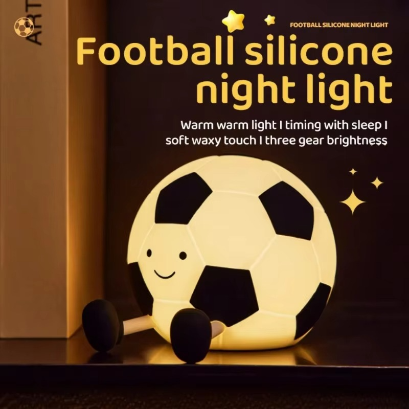 Rechargeable Football Night Light with 3-Level Dimming