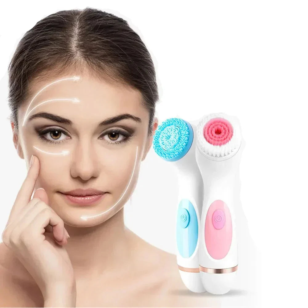 Facial Cleanser VisoPure 3-in-1 | Sonic Technology | Deep Cleaning & Massage | Rechargeable & Waterproof