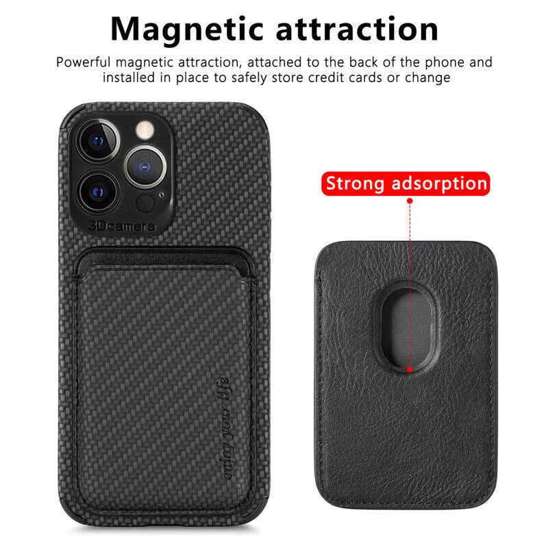 MagSafe Wallet Case | iPhone Magnetic Card Holder | Slim Design