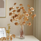 Decorative Flower Gold Series | Palm Leaf, Ginkgo & Eucalyptus | Artificial Flower 67–84 cm | Wedding & Christmas