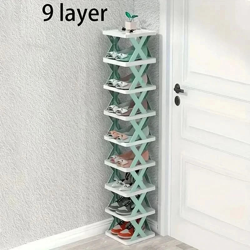 Multi-layer shoe organizer for space-saving storage