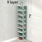 Multi-layer shoe organizer for space-saving storage