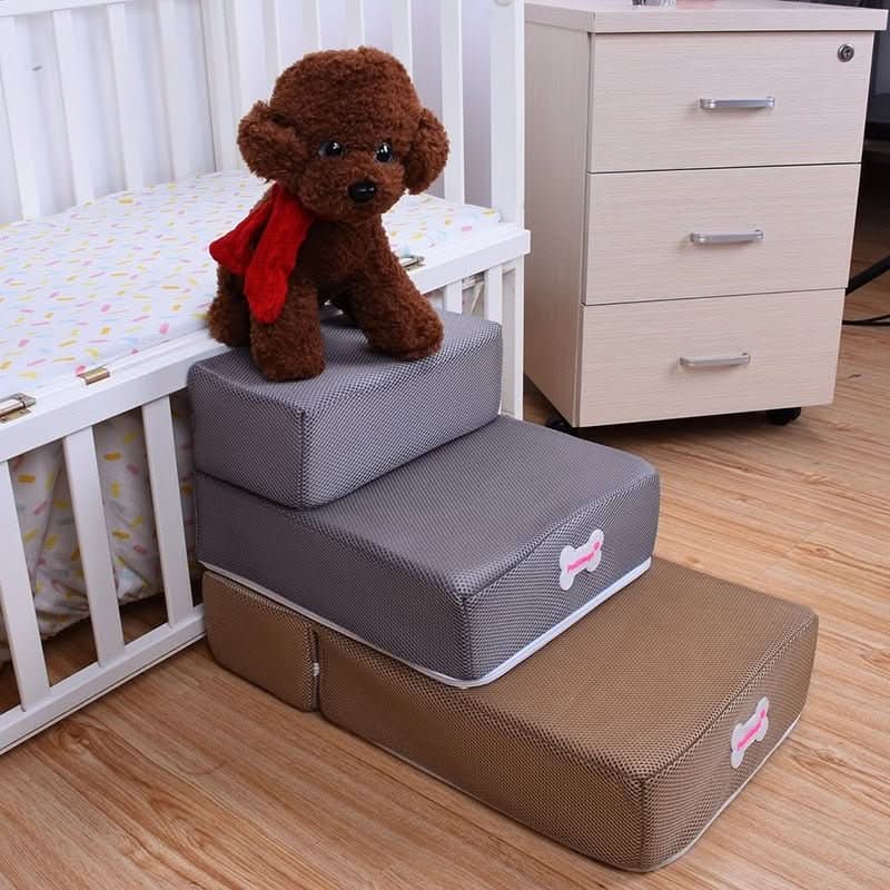 DOGSTEP PRO – Luxury Dog Stair for Joint-Friendly Climbing onto Sofa & Bed